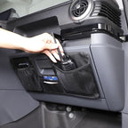 Car Glove Box Cover Storage net Bag Storage Bag Compatible with Ineos Grenadier 2020-2025 Oxford Cloth Car Glove Box External Adhesive Storage Bag Organizer Interior Accessories