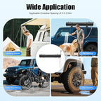Portable Water Tank for Camping, 30L/7.93gal Self-Pressurized Water Tank, Roof Rack Mount Road Shower with Shower Head and Storage Bag, Car Camping Shower for SUVs, Sedans, RVs, Trucks