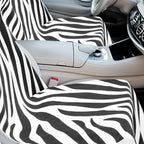 2 Pack Car Seat Towel Covers with Storage Bag 63 x 32 Inch Athletic Running Towel Seat Sweat Washable Non Slip Cover Gift for Car Outdoor Sport Activities (Zebra)