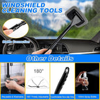 AUTODECO 20Pcs Car Cleaning Wash Kit Interior Detailing Cleaner Kit with High Power Handheld Vacuum, Brush Set, Windshield Tool, Duster, Towels, Complete Car Care Tools, Blue