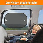 [2026 Upgraded] Car Shades for Side Windows 19"x12"(4 Pack),Sun Shade for Window with 8 Suction Cups,Car Window Shades Can Blocks 99.98% UVR,Window Shade for Baby