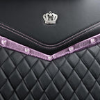 Flying Banner car seat Covers seat Cushions Luxe Fit Faux Leather Easy Installation Vehicles Non Slip Premium (Black Pink, 2 x Front Seat Cover)