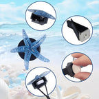 8Pcs Shell and Starfish Car Air Vent Clips, Colorful Ocean Series Car Air Freshener Vent Clip, Cute Car Interior Decoration Accessories(1.6inch/4cm)