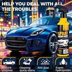 Berthg Ceramic Coating for Cars - Nano Hydrophobic Ceramic Spray Coating Agent, Easy-to-Spray Auto Paint Protection Kit with Microfiber Cloth for Car Coating Spray & Shine
