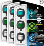 Febreze Car Air Freshener Odor-Fighting Car Vent Clip, Unstopables Variety Pack, 3-Count Pack of 3