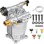 YAMATIC 3/4" Shaft Horizontal Pressure Washer Pump 3400 PSI @ 2.5 GPM Replacement Pump, Replacement Pump Compatible with Homelite, Troybilt, Simpson, Honda GC160 GC190 and More