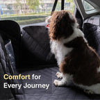 Back Seat Extender for Dogs, Semi-Hard Bottom Car Seat Cover for Dog, Waterproof & Anti-Scratch, Upgraded Support, Easy to Install and Clean, Fits Compact SUVs Only