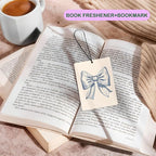 Cute Coquette Blue Bow Beach Air Freshener for Car, Coastal Seashell Beachy Air Freshener Hanging 3 Pcs for Cars Closet Drawer or Books, Blue Girly Preppy Beach Car Mirror Decor for Women