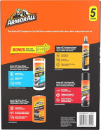 Armor All Car Wash and Car Cleaner Kit by Armor All, Includes Glass Wipes, Car Wash & Wax Concentrate, Protectant Spray and Tire Foam