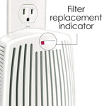 Hamilton Beach TrueAir Plug-Mount Odor Eliminator with Carbon Filter + Green Mountain Scent Cartridge, Common Household-Tobacco, Pet, Bathroom, Trash, On/Off Fan (04530GM)