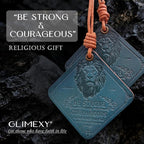 Leather Air freshener for Car Leather Car Scents Air Freshener Encouragement Gifts for Christian Men Be Strong and Courageous Lion Christian Gifts for Men Unique