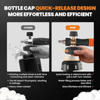 maXpeedingrods Foam Cannon for Pressure Washer, 1300ML Wide Mouth Quick Release Car Wash Foam Gun with Adjustable Soap Cannon & Thick Snow Foam Lance, 1/4'' Quick Connector, with 2 Orifice Nozzle