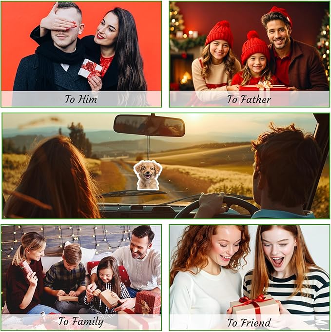 3-500Pcs Custom Air Fresheners with Picture - Personalized Double Sided Photo Text Logo Air Freshener for Car Hotel Business Event Promotion (General, Character)