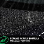 Turtle Wax Hybrid Solutions Ceramic Acrylic Black Car Wax Spray, Restores Apperance of Black Car Paint, Ceramic Coating Protection, Extreme Water Beading, High Gloss Shine, 16 oz (Pack of 1)