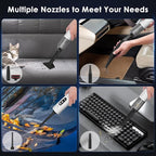 Mini Vacuum Cleaner Cordless 15000PA High Power,Handheld Car Vacuum, 5 in 1 Portable Vacuum for Car, Home & Pet Hair, Type-C Rechargeable, LED Display,Up to 30 Mins Runtime, Multi-Nozzles