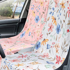 2 Pack Car Seat Towel Covers with Storage Bag 63 x 32 Inch Athletic Running Towel Seat Sweat Washable Non Slip Cover Gift for Car Outdoor Sport Activities (Watercolor Flowers)