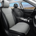 West Llama Linen Car Seat Covers-Breathable & Soft-Front Car Seat Protector Universal Fit 90% Cars,SUVs,Trucks,Diamond Pattern- 1Piece,Gray