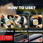Air Jungles French Osmanthus Scent Car Air Freshener Clip, 6 Vent Clips, 4ml Each, Long Lasting Air Freshener, Up to 180 Days Car Refresher Odor Eliminator