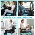 Ergonomic Seat Cushion,Office Chair Cushion with Lumbar Support Pillow,Car Orthopedic Seat Cushions,Designed for Sciatica,Tailbone,Back Pain Relief,for Office,Car,Truck,Home,Desk Chair