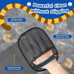 SmartTrends-2 Packs Pet Hair Removal Glove for Dogs & Cats, Five-Finger Ergonomic Grip Reusable & Washable Pet Hair Removal Tool, Lightweight Portable Dog Hair Remover for Couch, Carpet, Bed, Cloth