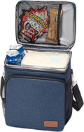 TuErcao Insulated Cooler Bag 6/24 Can Collapsible Leakproof Soft Sided Cooler for Car, Portable Foldable Small Ice Chest for Beach Camping Picnic Travel, 5/15qt Lunch Box for Men Work