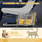 Pawinner Cat Carriers, 17.7"x13"x13" Collapsible Pets Travel Carriers Dog Carrier Pet Carrier(Up to 20lbs), Waterproof Airline Approved Soft Sided, Car Travel Portable Bag for Big Cats/Small Dogs