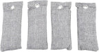 ZJchao 4Pcs Activated Charcoal Bags, Bamboo Charcoal Air Purifying Bags for Home with Odor Absorber and Shoe Deodorizer