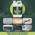 Sprinkle & Sweep Enzyme Carpet Cleaner - Enzyme Carpet Shampoo (32oz) - Carpet Cleaner Solution to Eliminate Tough Stains & Neutralize Odors - Removes Dog, Cat, All Pets Urine- Use with All Machines