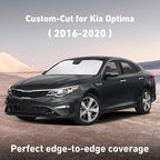 EcoNour Windshield Sunshade Compatible for Kia Optima 2016-2018 2019 2020, Sun Visor for Front Windshield & Window Sun Shade Cover, UV Heat Blocker & Protector, Car Accessories