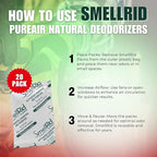 SMELLRID Activated Carbon Odor Eliminator Pouch – Neutralizes Odors in Closets