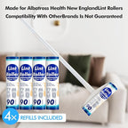 360 Sheets Sticky Lint Rollers Refills for 9.45'' Width Large Lint Roller, Floor Lint Roller Refills