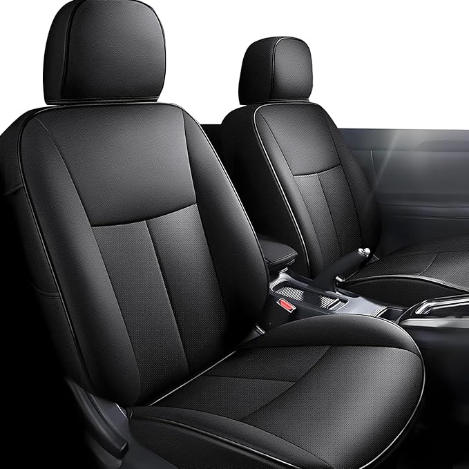 AOMSAZTO Custom Fit Seat Covers for Nissan Altima: 2013 2014 2015 2016 2017 2018 S SV SR 2017-2018 SL Waterproof Car Seat Covers Full Set Faux Leather Black