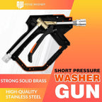 RIDGE WASHER Pressure Washer Gun Foam Cannon with Dual Connector Accessory, Double Tip Attachment for Foam Blaster, Stainless Steel Car Wash Foam Gun, 1/4" Quick Connect, 4000 PSI