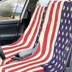 2 Pack Car Seat Towel Covers with Storage Bag 63 x 32 Inch Athletic Running Towel Seat Sweat Washable Non Slip Cover Gift for Car Outdoor Sport Activities (American Flag)
