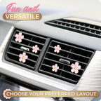 6 Pieces Daisy Car Decoration Flower Air Vent Clip Air Conditioning Outlet Clip Car Air Freshener Clip Car Interior Decor Charm Colorful Interior Accessories for Girls Women