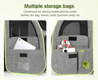 Pecute Cat Backpack Carrier XL, Expandable Pet Backpack Curtain Design for Cats Dogs Up to 15lbs, with 4-Side Breathable Mesh, Multi-Entry & Lockable Zippers for Travel, Hiking, Camping - Hands Free