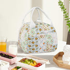 Lunch Bag for Women Insulated Lunch Box Cute Corduroy Lunch Tote Bags Reusable Large Capacity Cooler Bag for Travel Work Picnic