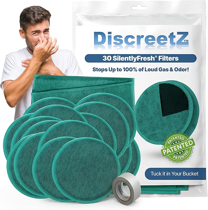 Gas pads absorb odors & sound, activated charcoal odor absorber flatulence pads, bad gas relief for adults, silence sound, women & men charcoal odor absorber underwear pads for buttocks. 30-Count S-30