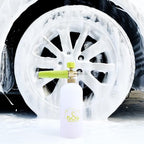 ESP Foam Cannon Snow Foam Lance Pressure Power Jet Washer Quick Release Adjustable Nozzle with 1 Liter Bottle Washing Mitts 1 Towel