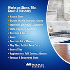 Miracle Sealants 511 Impregnator Advanced Penetrating Sealer for Countertops, Stone, Tile & Grout, Gallon