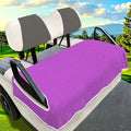 YOKYHOM Golf Cart Seat Covers for 2/4-Seater, Microfiber Seat Towel Blanket, Keeps Seats Cool, Clean & Comfortable, Fits EZGO, Club Car, Yamaha, 51"x31"