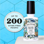 Poo-Pourri Before-You-Go Toilet Spray,Fresh Sea Salt,4 Fl Oz,Up to 200 Uses,Bathroom Odor Deodorizer,Plant-Based with Essential Oils,for Home or Work,Sea Salt,Bergamot & Eucalyptus Scent,(Pack of 2)