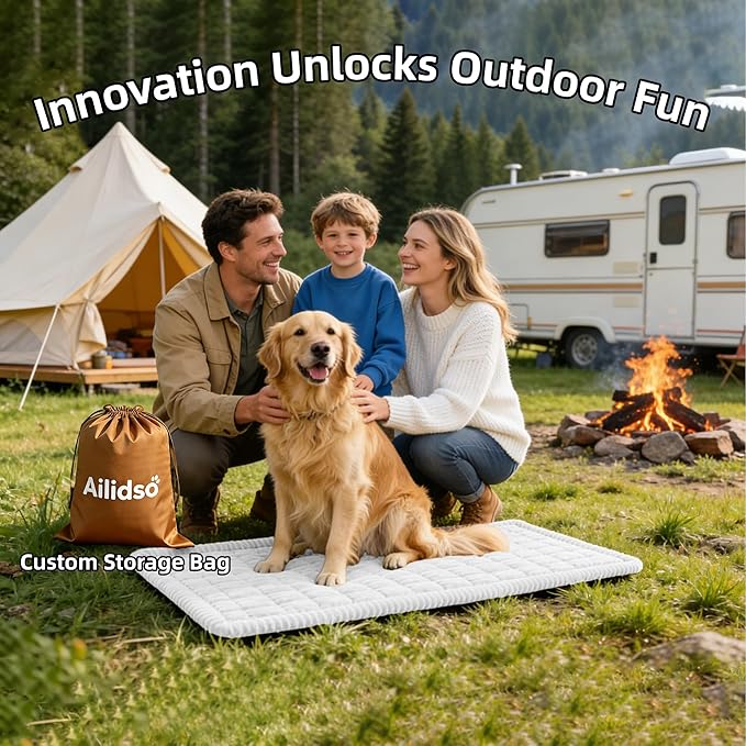 Dog Car Seat Cover, Pet Couch Covers for Car and Sofa, Non-Slip Backseat Pet Bed Mat, Machine Washable, Soft Plush Travel Seat Protector with Portable Storage Bag (White,23.6''×70'')
