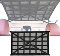 Overhead Car Organizer, Compatible with Ford F-150 XL/Raptor 2010-2025 Car Roof Storage Net Universal Car Ceiling Storage for Camping Storage Bag,Black-Small
