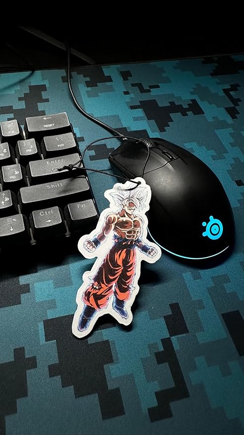 PumpCar car air freshener 2-piece double-sided Goku Ultra Instinct hanging cherry-scented for rearview mirror Car Interior Accessories Household Gifts…