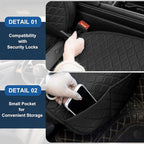 2 Pack Car Seat Covers, Front Seat Covers for Cars, Breathable Linen Car Seat Protector, Universal Fits for Most Automotive, Vehicles, SUVs, Cars, Sedans(Black)
