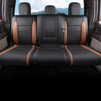 Red Rain Black and Brown Ford Leather Seat Covers Custom Fit for 2019-2020 F150 Raptor Car Seat Cushion Cover 13Pcs (Raptor-Black+Brown-2019/2020)