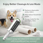 Pet Hair Remover Roller- Pet Hair Removal Tool with Strong Grip for Effortless Cleaning- Pet Hair Roller Lifts Fur from Clothes, Furniture & Car- Keep Your Home Fur-Free with Easy Cat Hair Lint Roller