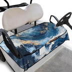 Biyejit Golf Cart Seat Covers with 4 Pockets Golf Cart Seat Towel Blanket Fits 2-Seat Golf Carts, Golf Cart Accessories