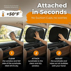 Car Window Shade for Baby with Certified UV-Protection 2 Pack - 20"x12"